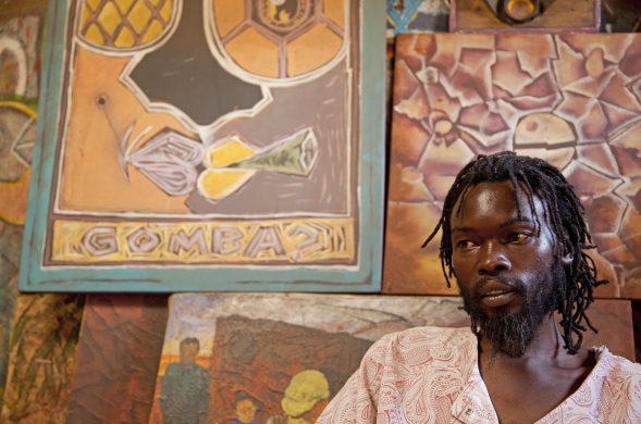 Gomba laver i disse uger workshops for danske børn og unge. Foto: Torben Ulrik Nissen