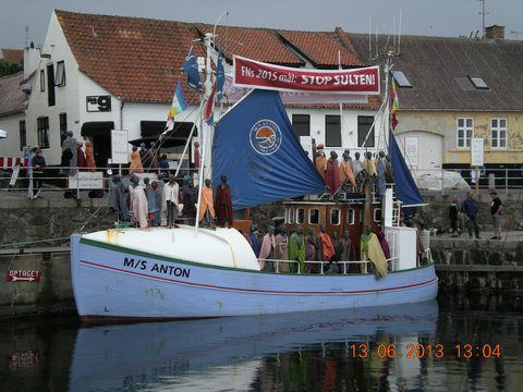 M/S Anton til folkemøde i Allinge (Foto: Levende Hav)