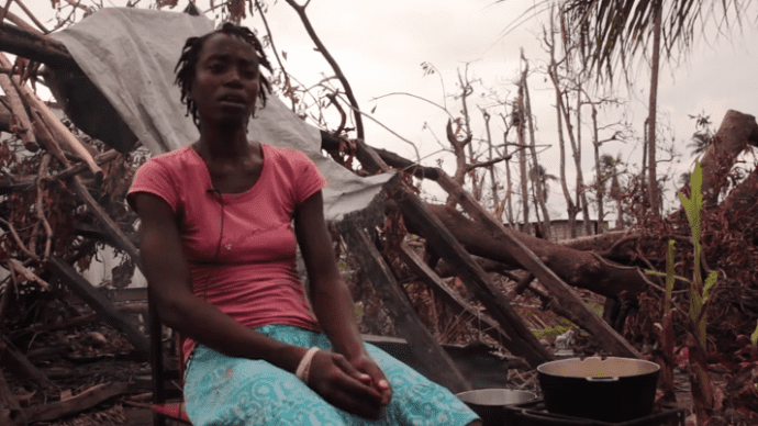 Vi havde masser af bananpalmer og kokosnødder og vi dyrkede ris, majs og hirse her. Men vi har mistet det hele, siger Fortunée Mirlande.